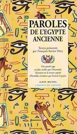 Couverture du livre Paroles de l'Égypte ancienne
