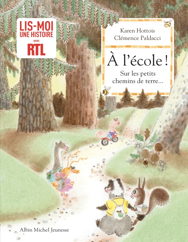 Couverture du livre A l'école ! Sur les petits chemins de terre...